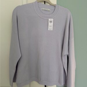 Abercrombie & Fitch Light Purple Crew Neck Sweater